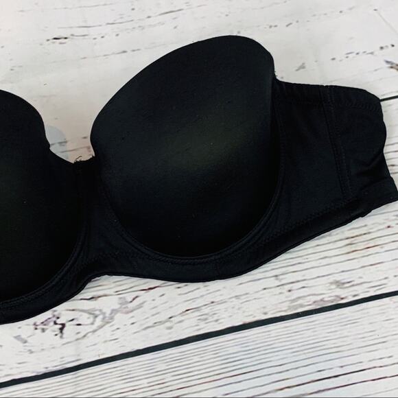 Black strapless underwire bra - Picture 3 of 10